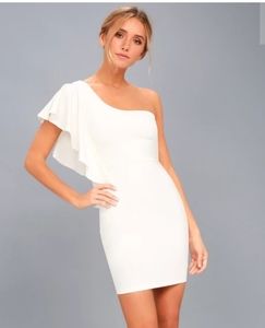 Lulu's off the shoulder white dress